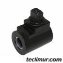 Solenoide 24V para bloque de control principal de operación y expulsión para compactadores Faun Variopress. Compatible con referencia original FAUN HA5159*. 