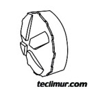 Tapón de cubierta para filtro con junta para compactador Faun Variopress y Rotopress de diámetro 85 mm. Compatible con referencia original FAUN 5231204*.