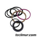 Juego de juntas para reparación de cilindro hidráulico de elevación de la seccion trasera en compactadores Faun Variopress fabricados a partir de 2005. Compatible con referencia original FAUN HA2512* 