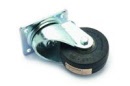 Soporte delantero con rueda para la boca de aspiración en barredoras Hako Citymaster 2000 con rueda de 125/50.Compatible con referencia original Hako 01014230*  